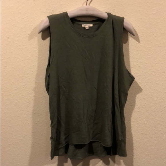 Nation LTD Tops - NWOT Nation Ltd green sleeveless cutoff tank top Nation LTD Tops - NWOT Nation Ltd green sleeveless cutoff tank top